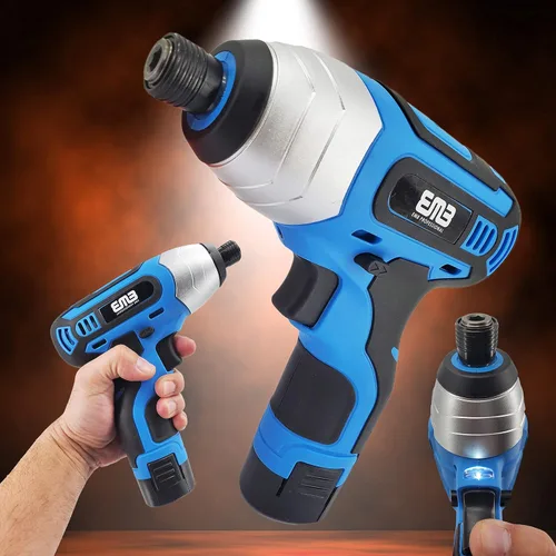 Miniatura 2 de Destornillador de impacto inalámbrico cepillado máximo de 12 V con batería de 1/4 pulgadas