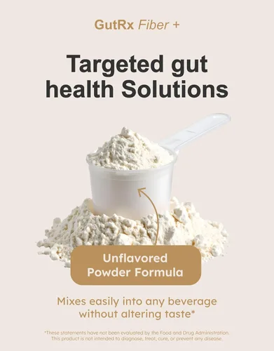 Miniatura 6 de Fiber+ Polvo de fibra prebiótica – Mezcla de fibra soluble e insoluble para apoyar la regularidad digestiva, microbiota intestinal y saciedad – Sin