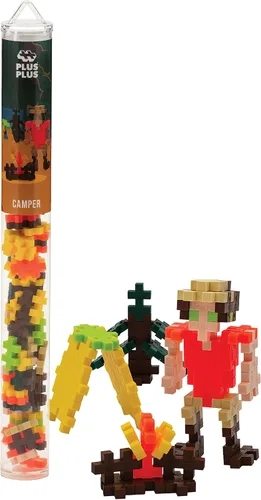 Miniatura 10 de Plus Plus Kit de Bloques de Construcción de Vehículos, Rompecabezas 3D STEM para Niños, 70 Piezas Interconectables - Tubo Mini Fabricante de Aviones
