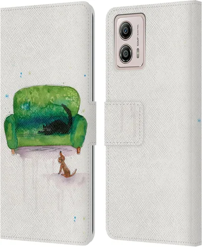 Miniatura 13 de Head Case Designs Officially Licensed Wyanne Blue Watercolour Bear Animals 2 Leather Book Wallet Case Cover Compatible with Motorola Moto G53 5G