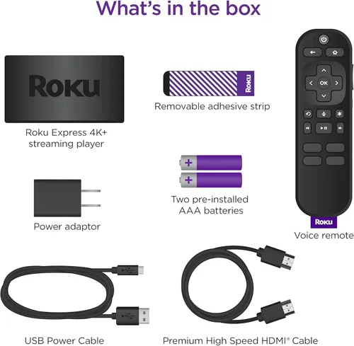 Miniatura 12 de Roku Express 4K+ Dispositivo de transmisión Roku 4K/HDR con control remoto por voz, TV gratis y en vivo