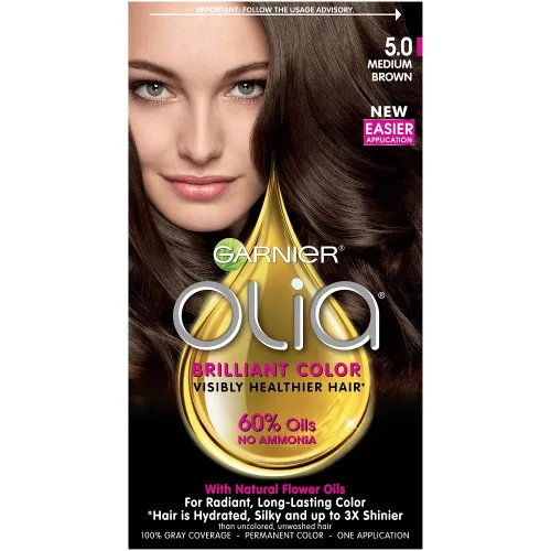 Miniatura 19 de Garnier Olia Tinte de cabello sin amoníaco [5.60] rojo granate medio, 1 unidad 5.6 Rojo granate medio