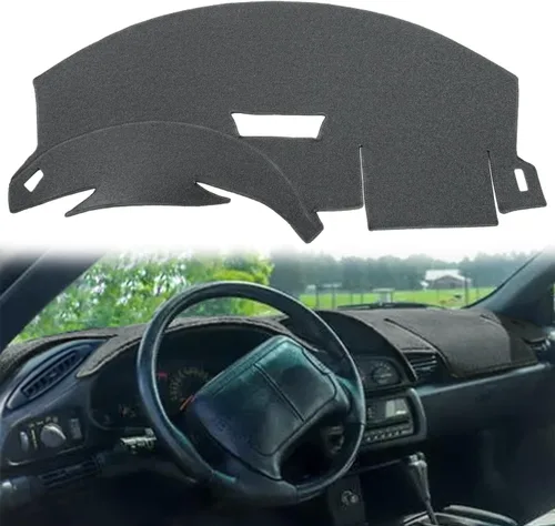 Miniatura 8 de Yiz Alfombrilla para salpicadero, ajuste personalizado para Chevy Chevrolet Camaro, protector de alfombra (negro) J38 93-96 negro
