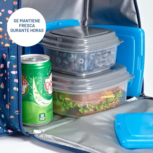 Miniatura 5 de Cool Coolers by Fit + Fresh, 4 Pack Slim Ice Packs, Space Saving Reusable Ice Packs for Lunch Boxes or Coolers Azul (paquete de 4)