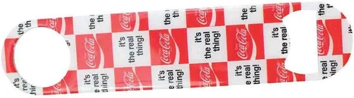 Miniatura 4 de TableCraft 's Coca-Cola - Abrebotellas de metal plano, gráfico, color rojo