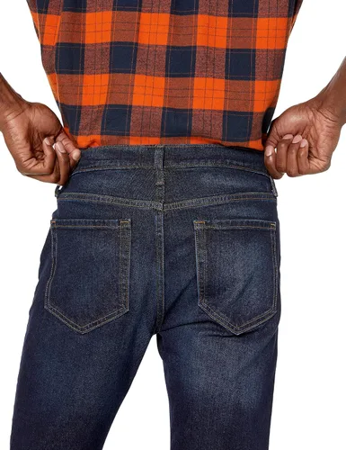 Miniatura 4 de Amazon Essentials Men's Slim-Fit Jeans - Discontinued Colors Indigo Wash