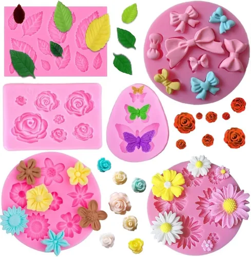 Miniatura 8 de Mini lazos de silicona para fondant, molde de lazo, moldes de chocolate para pastel de dulces, moldes para decoración de pasteles, postres