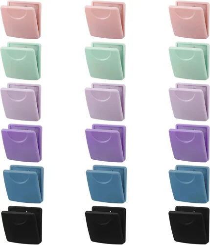 Clips magnéticos, paquete de 18 imanes coloridos para nevera, pizarra, exhibición de fotos, oficina, escuela, hogar, 6 colores