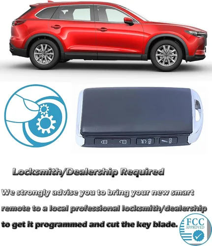 Miniatura 5 de Llavero inteligente para Mazda CX-5 2020-2025, Alliskeys Proximity Keyless Entry Control remoto compatible con Mazda CX-5 CX-9 2020-2025 WAZSKE13D03