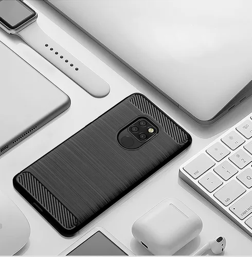 Miniatura 6 de Asuwish Funda de teléfono para Huawei Mate 20 con protector de pantalla de vidrio templado y accesorios para celda, TPU suave, cuerpo completo, Negro