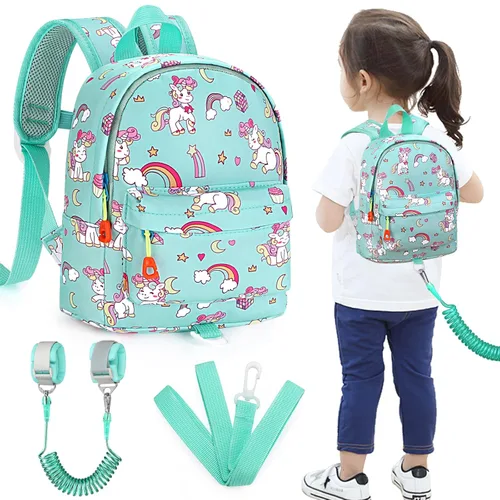 Miniatura 24 de Accmor - Mochila para niños pequeños con correa de muñeca anti-pérdida, lindo arnés para caminar para niños pequeños, mantiene a los niños cerca