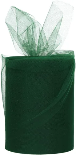 Miniatura 10 de Rollo de tul de 15 cm x 91 metros (6 pulgadas x 100 yardas) para decoración. Blanco