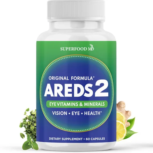 Miniatura 9 de AREDS 2 Suplemento de vitaminas y minerales para ojos, contiene luteína, vitamina C con cobre añadido, 120