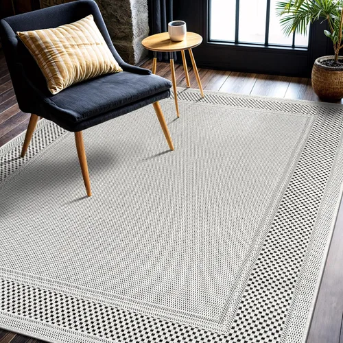 Miniatura 81 de CAMILSON Easy Alfombra de yute, 2 x 3 pulgadas, interiores y exteriores, fibra gris oscuro, para sala de estar, patio y cocina, diseño tejido
