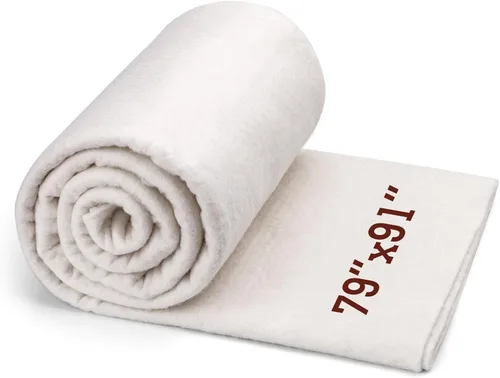 Miniatura 8 de Guata de Algodón Natural, Guata de Algodón para Acolchado, 47 x 59 Pulgadas Guata de Algodón Natural para Colchas, Peso Ligero Puramente Natural