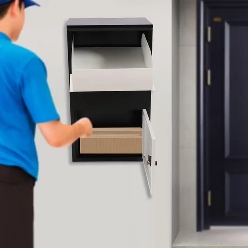 Miniatura 9 de Caja de puerta resistente para alquiler, depósito y llaves, buzón de bloqueo, buzón de correo, caja de seguridad con cierre, ranuras de correo