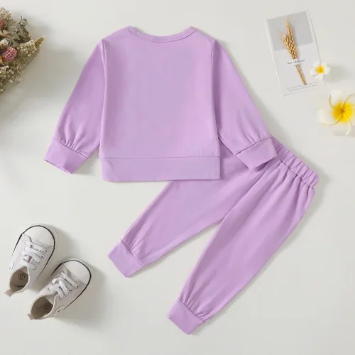 Miniatura 5 de Mikrdoo Conjunto de ropa para bebé y niña, conjunto de pantalones y tops para otoño e invierno
