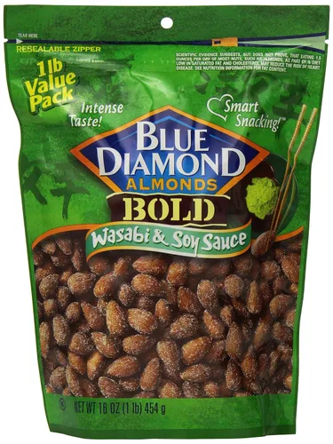 Miniatura 15 de Blue Diamond Almonds, Almendras espolvoreadas de cacao asadas al horno, 14 onzas