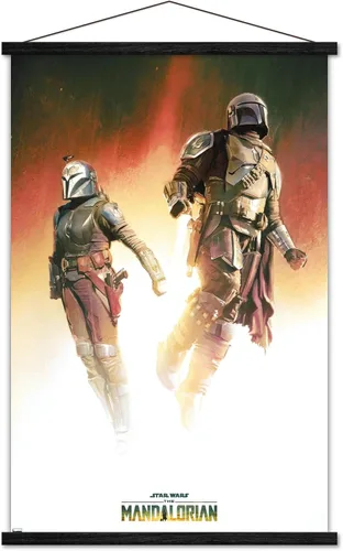 Miniatura 7 de Trends International Star Wars: The Mandalorian Season 3 - Póster de pared dúo, 22.37 x 34.00 pulgadas, paquete de impresión premium y colgador