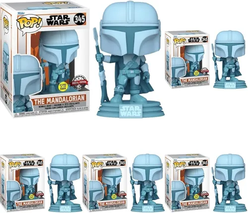 Miniatura 10 de Holograma Mandaloriano POP (Star Wars) Funko brilla en la oscuridad exclusivo