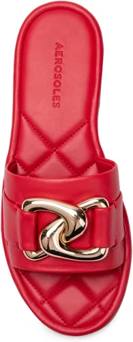 Miniatura 9 de Aerosoles Pantuflas de cadena grande para mujer, Rojo