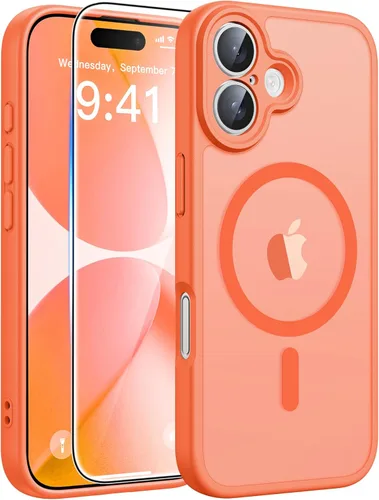 Miniatura 313 de FNTCASE - Funda para iPhone 16 Pro: magnética, mate, translúcida, de grado militar, protectora contra caídas, resistente, fina, duradera y a prueba