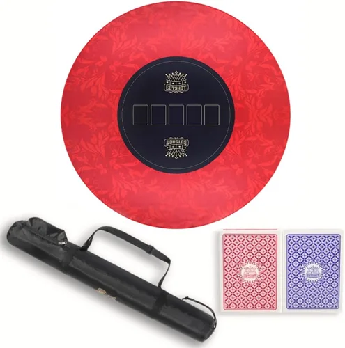 Miniatura 16 de GUTSHOT Alfombrilla de Póquer Plegable de Calidad de Casino Paño de Mesa de Póquer Resistente al Agua, Multi-Spandex Suave Juego Impermeable