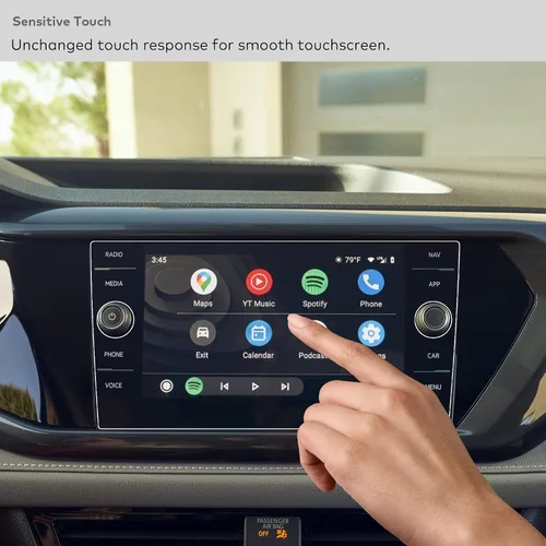 Miniatura 5 de Protector de pantalla de vidrio templado diseñado para Volkswagen Jetta & Jetta GLI Autobahn (2019-2024), Taos SE/SEL (2022-2024), pantalla táctil