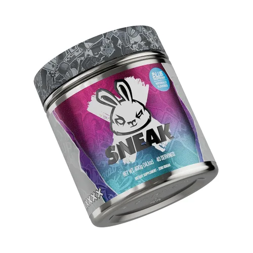 Polvo de bebida energética SNEAK | Frambuesa azul | Sin azúcar. Sin cosas malas. Solo cafeína natural, nootrópicos que aumentan el enfoque | 40