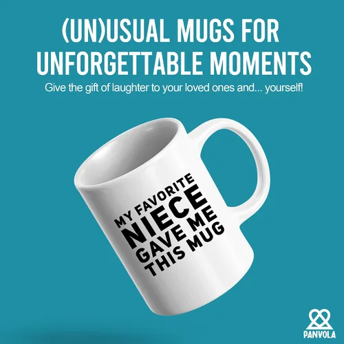 Miniatura 2 de Panvola Mi sobrina favorita me regaló esta taza Divertida Regalos Para Tías Y Tíos Celebración De Cumpleaños La Mejor Tía Apreciación Taza De Café