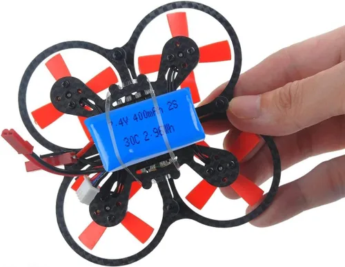 Miniatura 6 de Crazepony Batería LiPo de 400mAh 2S 7.4V 30C con enchufe JST para Micro FPV Racing Drone Quadcopter