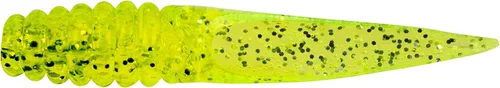 Miniatura 2 de Bobby Garland Slab Slay'R Señuelo de pesca de plástico suave para crappie, equipo de pesca y accesorios, 2 pulgadas, Chartreuse Silver Chartreuse