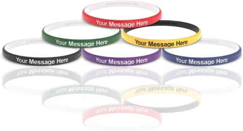 Miniatura 3 de Reminderband Pulseras de goma personalizadas - Pulseras finas de lujo