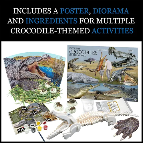 Miniatura 2 de WILD AMBIRONMENTAL SCIENCE Extreme Crocodiles of the World - Para mayores de 6 años - Crea y personaliza modelos y dioramas - Estudia los animales