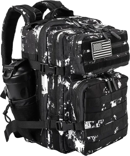 Miniatura 39 de LHI Mochila Militar Táctica para Hombres y Mujeres 25L/35L Mochila de Asalto del Ejército Bolsa Mochila Pequeña con Portabotellas