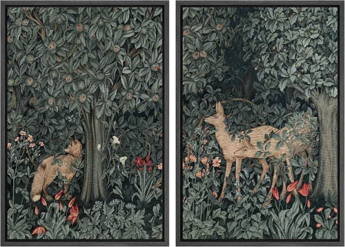 Miniatura 61 de MUDECOR Lienzo enmarcado para pared, bosque brumoso, reflejos, paisaje tranquilo, ilustraciones modernas, arte decorativo, bohemio, tranquilo/zen