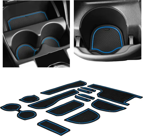 Miniatura 13 de CupHolderHero Compatible con accesorios Honda CR-V 2017-2022 – Insertos de portavasos antipolvo antideslizantes personalizados de alta calidad, Rojo