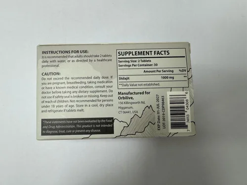Miniatura 4 de Shilajit Tablets 1000 MG, 100% orgánico del Himalaya, suplemento Shilajit rico en ácido fúlvico y minerales traza para hombres y mujeres, energía