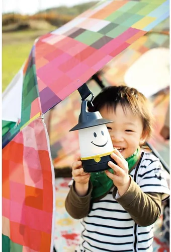 Miniatura 7 de Linterna LED de sonrisa: linterna de camping nocturna portátil para niños (Diente de león)