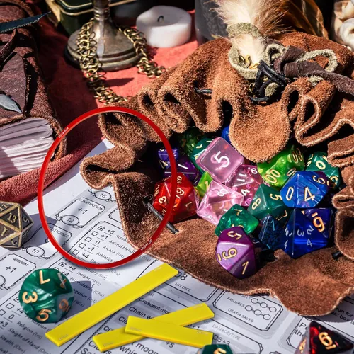 Miniatura 5 de Sintuff Juego de 15 marcadores de hechizos AOE para daños y efectos de hechizos de acrílico translúcido, incluye 5 cubos, 4 círculos, 2 conos, 4