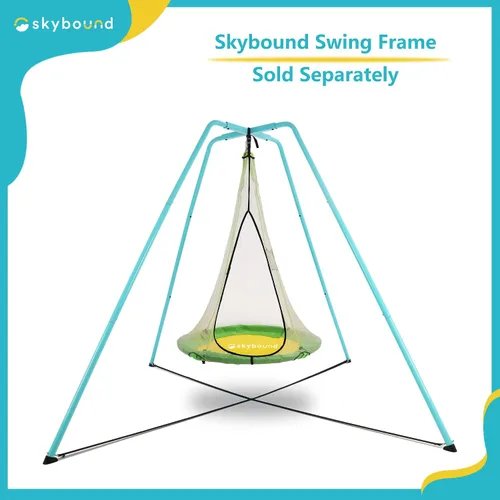 Miniatura 9 de SkyBound Columpio de platillo para árbol con tienda de campaña, capacidad de peso de 600 libras, columpios de neumáticos impermeables para árboles