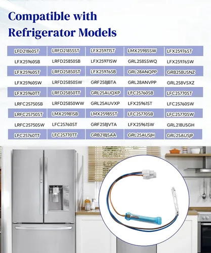 Miniatura 3 de 6615JB2005H - Sensor de temperatura de descongelación para refrigerador LG Kenmore, reemplaza 6615JB2005M, 1266868, AP4438477, PS2451792