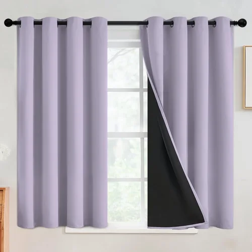 Miniatura 57 de SimpleHome - Cortinas opacas 100% para recámara, cortinas de ventana con ojales beige, con aislamiento térmico, cortinas de oscurecimiento