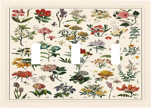 Miniatura 204 de Placa de cubierta de tomacorriente con diseño de mariposa, placas decorativas de pared, 1 gang, cubiertas de enchufes eléctricos, placa frontal Arte