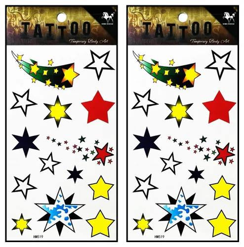 Miniatura 21 de Tatuajes 2 hojas de plumas negras de fantasía temporales tatuajes adhesivos falsos cuerpo brazo pecho hombro tatuajes para adolescentes, hombres