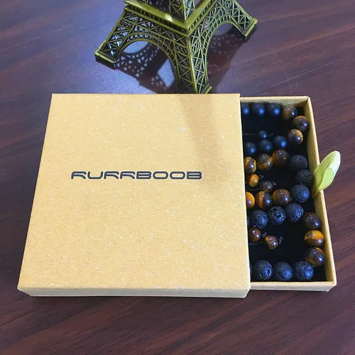Miniatura 7 de RURRBOOB Pulsera de cuentas para hombres y mujeres piedra de lava de piedra para la ansiedad aceite esencial volcánico ajustable Piedra