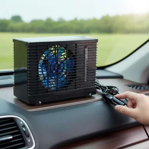 Miniatura 3 de Aire acondicionado portátil para automóviles y camiones, aire acondicionado portátil de 12 V, ventiladores de automóvil para coche, ventilador