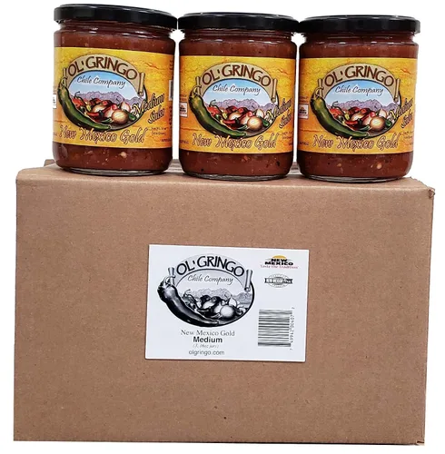 Miniatura 2 de New Mexico Gold Salsa - MEDIANA (tres, frascos de 16 onzas)
