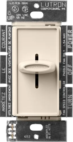 Miniatura 2 de Lutron SFSQ-F-AL Skylark Control de Ventilador, Almendra