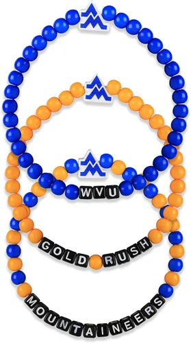 Miniatura 87 de FOCO NCAA unisex-adulto Paquete de 3 Pulseras de la Amistad con Cuentas con Logotipo de Equipo Universitario de la NCAA Oficialmente Licenciadas